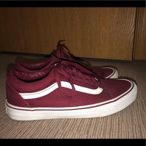 wine vans shoes